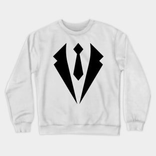 Fake Tuxedo with Tie: Funny Suit Top Crewneck Sweatshirt